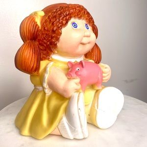 Cabbage Patch nostalgic 1983 piggy bank. Flash from the past.